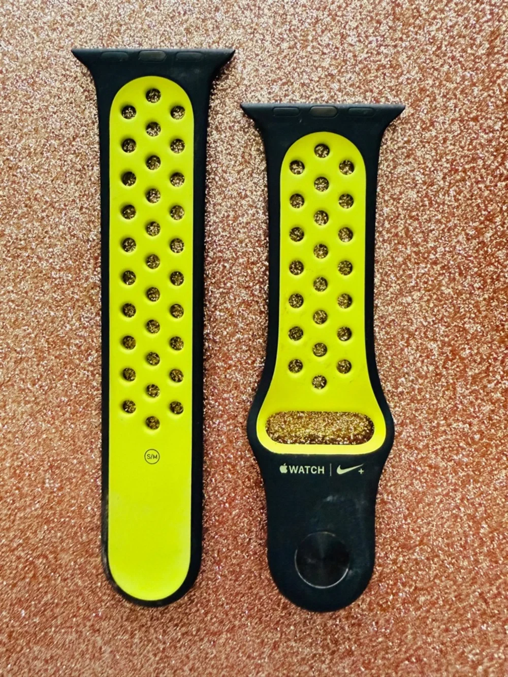 Apple Watch Nike Sport Band S/M - Black/Volt